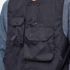 Engineered Garments Men's Taffeta Cover Vest in Dark Navy