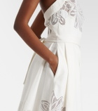 Elie Saab Embroidered halterneck cocktail dress