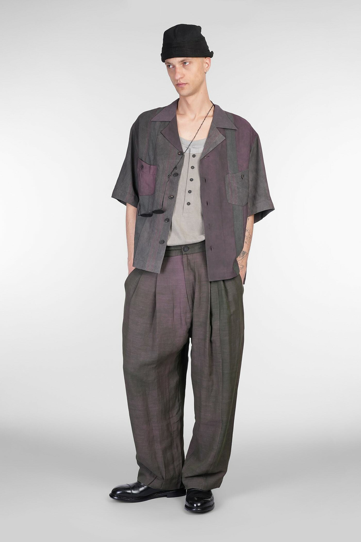 Ziggy Chen Shirt In Multicolor Viscose