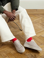 Axel Arigato - Court Leather-Trimmed Suede Sneakers - Neutrals