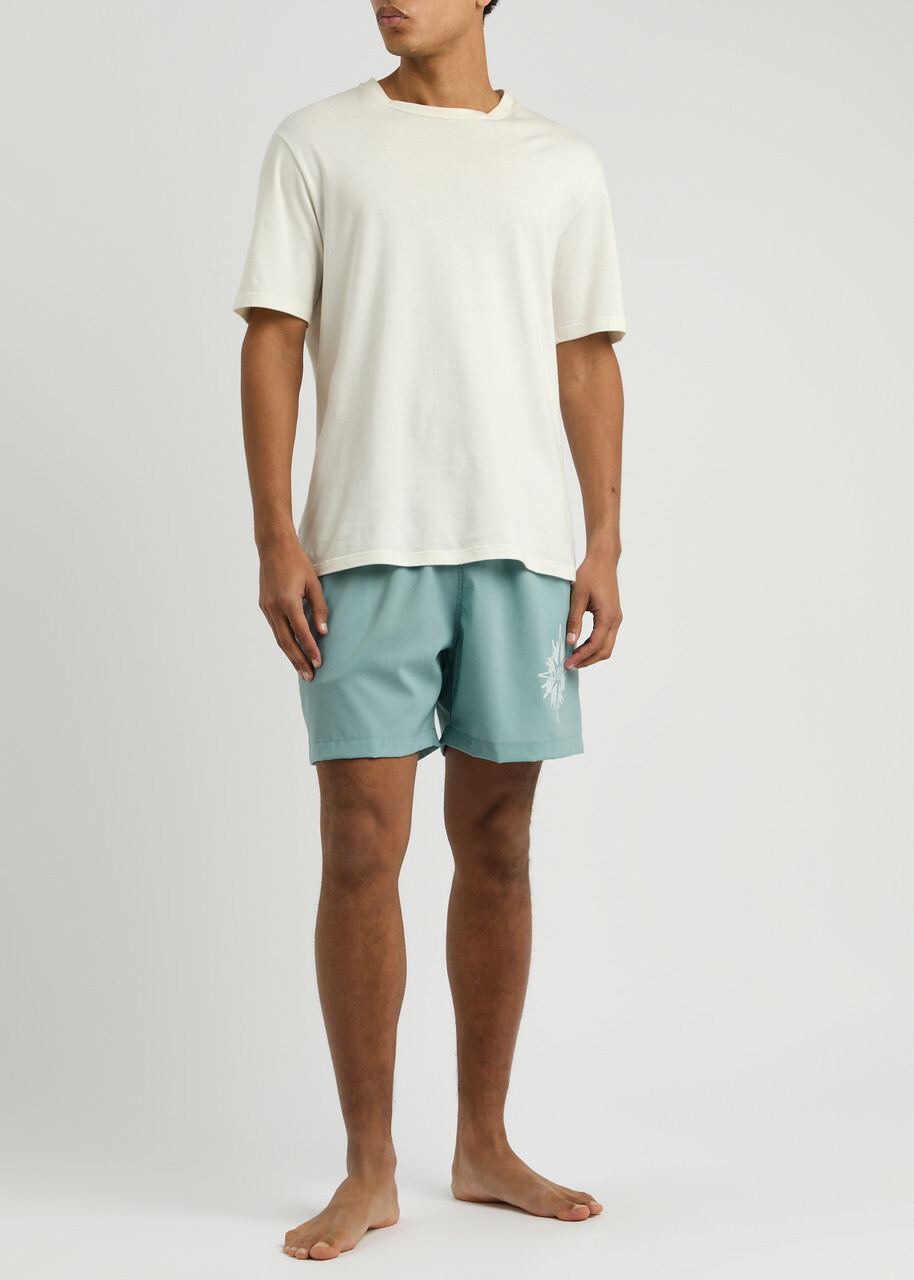 Amiri Starburst Logo Shell Swim Shorts Blue Amiri