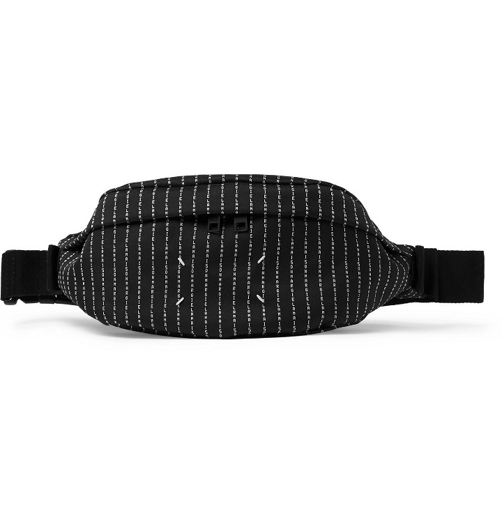 Photo: Maison Margiela - Logo-Embroidered Canvas Belt Bag - Black
