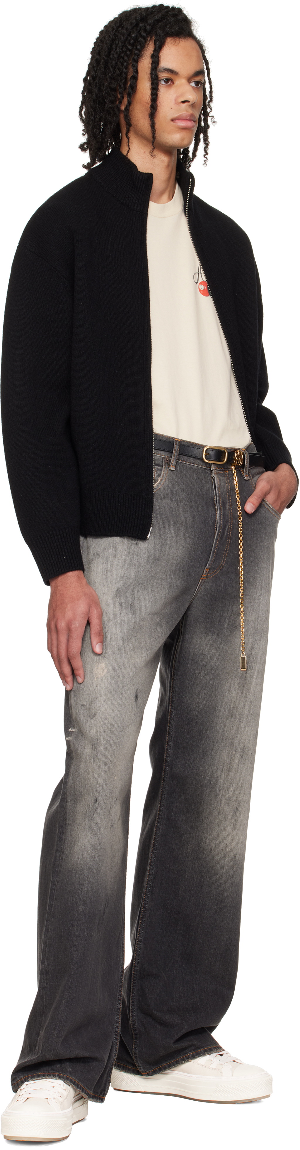 AMIRI Black MA Chain Belt