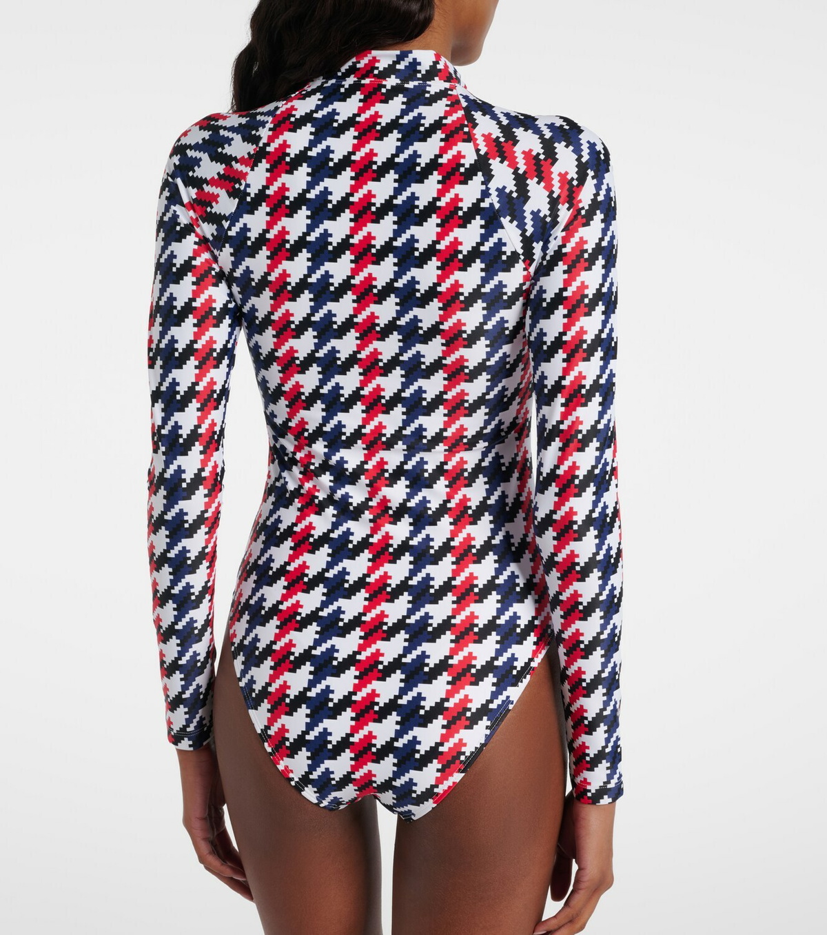 Perfect Moment Houndstooth swimsuit