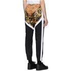 Versace Black and White Barocco Track Pants
