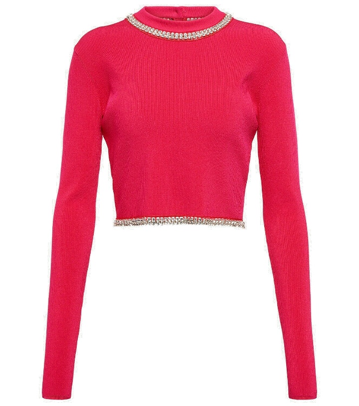 Photo: Paco Rabanne - Embellished ribbed-knit top
