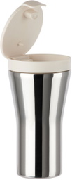 Alessi White & Silver Caffa Travel Mug
