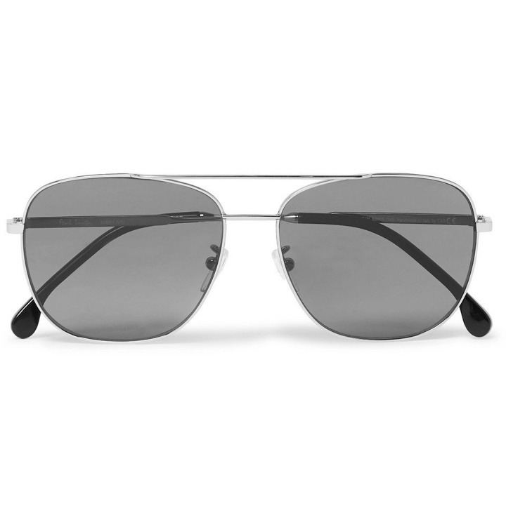 Photo: Paul Smith - Aviator-Style Silver-Tone Sunglasses - Silver