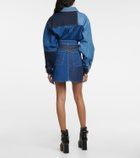 See By Chloe - Patchwork denim miniskirt