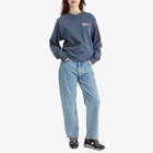 New Balance Athletics Premium Logo Crew Sweat in Vintage Indigo