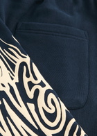 Honor The Gift Entertainment Printed Cotton Sweatpants Blue