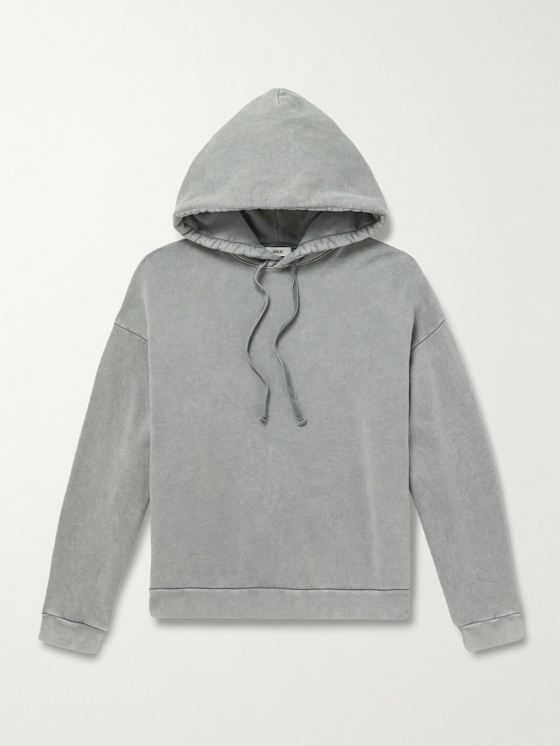 AGOLDE - Salford Cotton-Jersey Hoodie - Gray