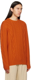 Ghiaia Cashmere Orange Pescatore Sweater
