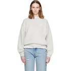 ANINE BING Off-White & Black Framed Monogram Alec Hoodie