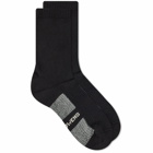 Rick Owens Men's Glitter Sock in Black/Pearl