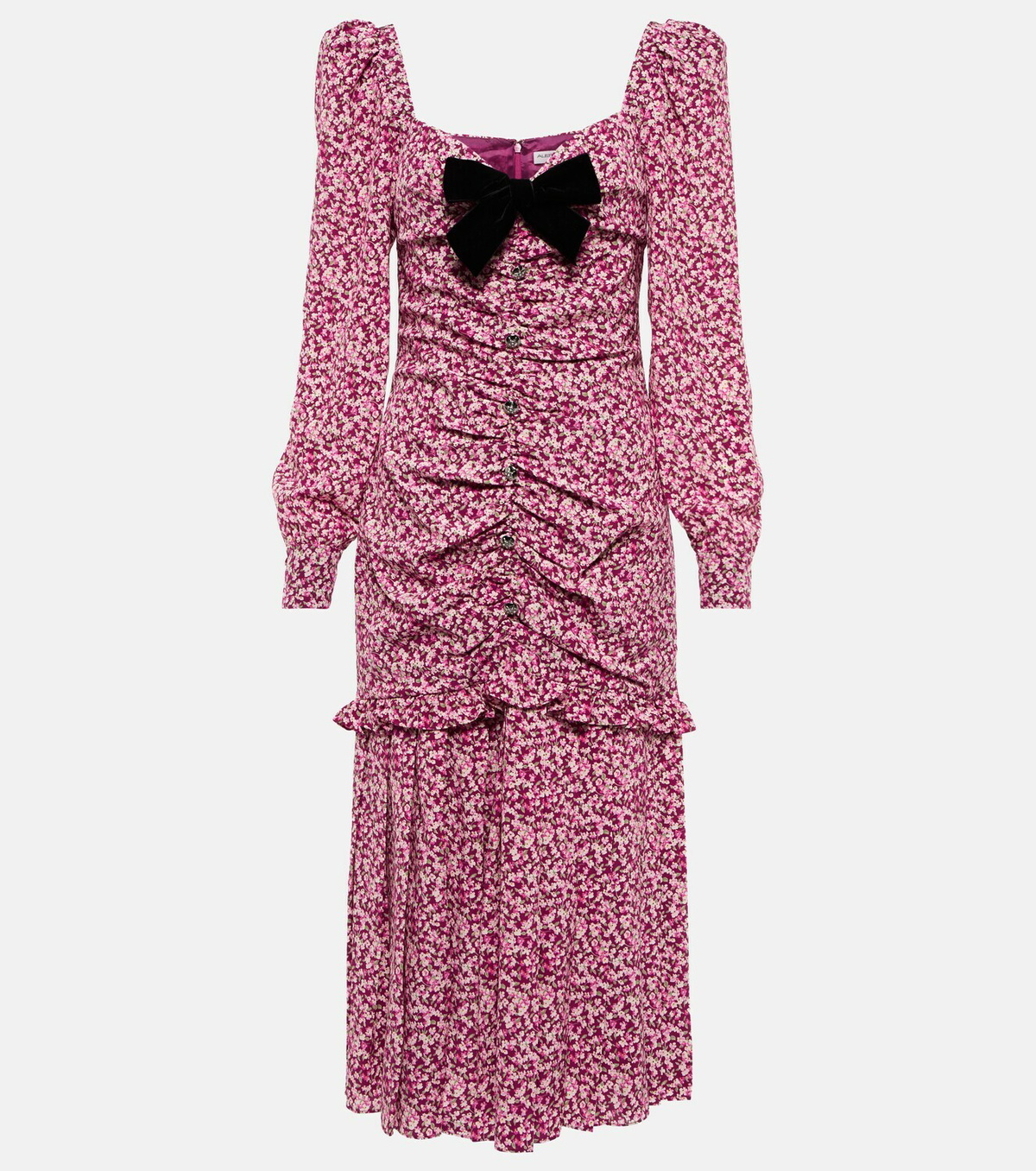 ALESSANDRA RICH ワンピース Floral silk midi dress 694742 Alessandra Rich Floral silk midi dress Alessandra Rich