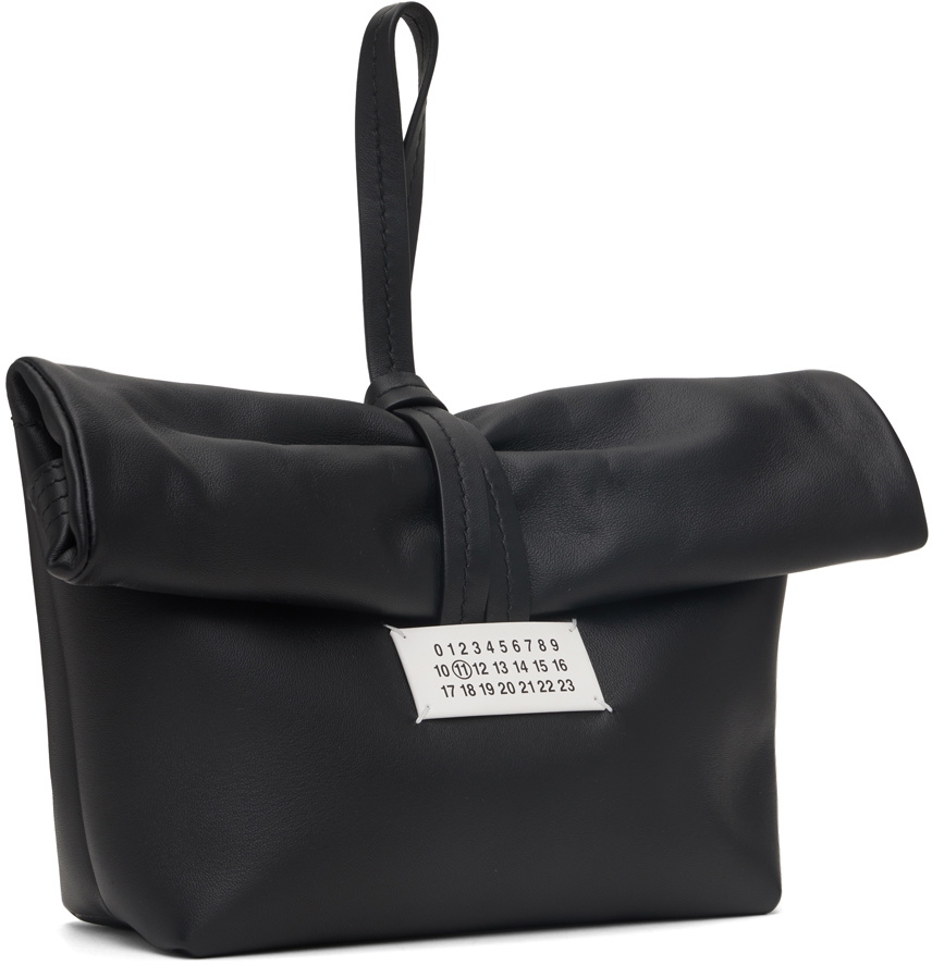 ポーチ Maison Margiela Black Leather Paper Bag Pouch Maison Margiela Black Paper Pouch Maison Margiela