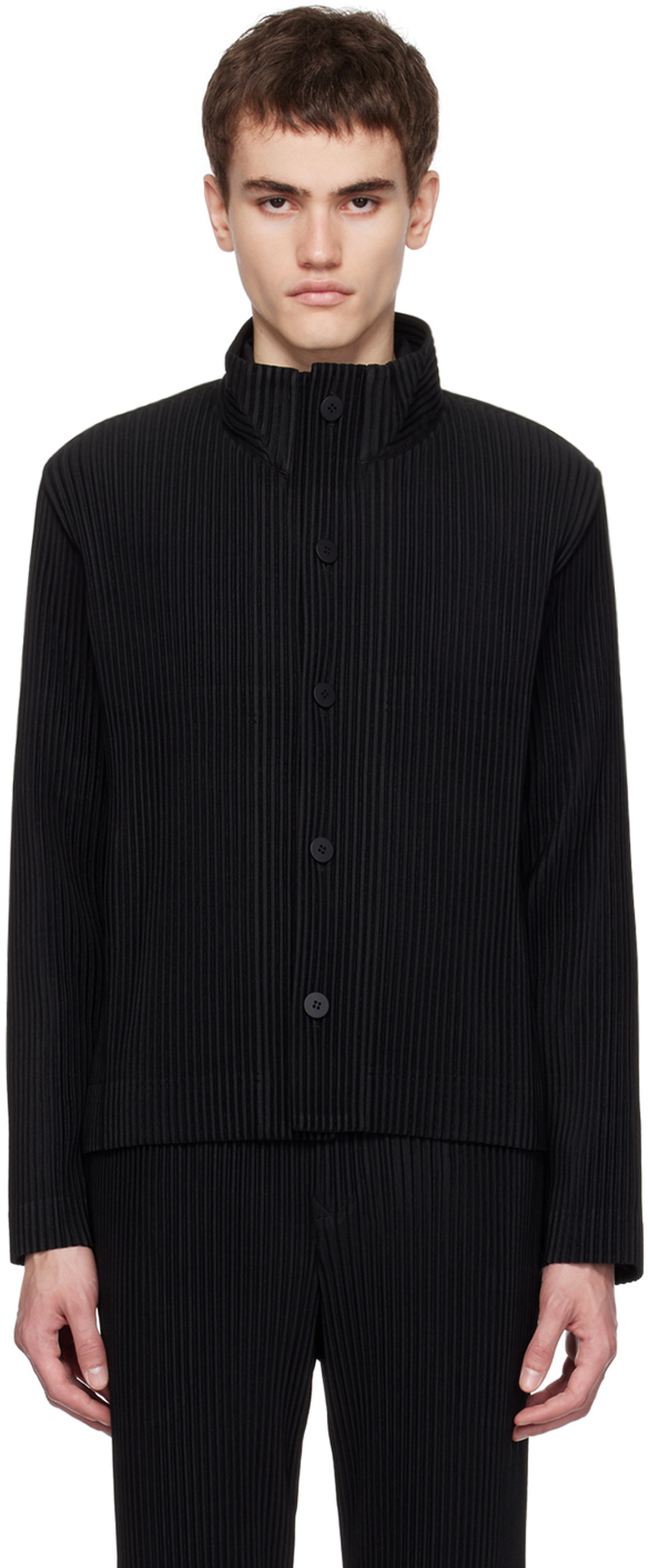HOMME PLISSÉ ISSEY MIYAKE Black Tailored Pleats 1 Jacket Homme Plisse ...