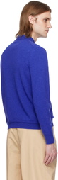 Bally Blue Knit Cashmere Polo