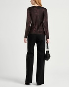Manila Grace Womens Top Plum