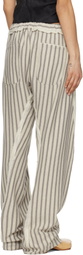 Edward Cuming Gray Twisted Track Trousers