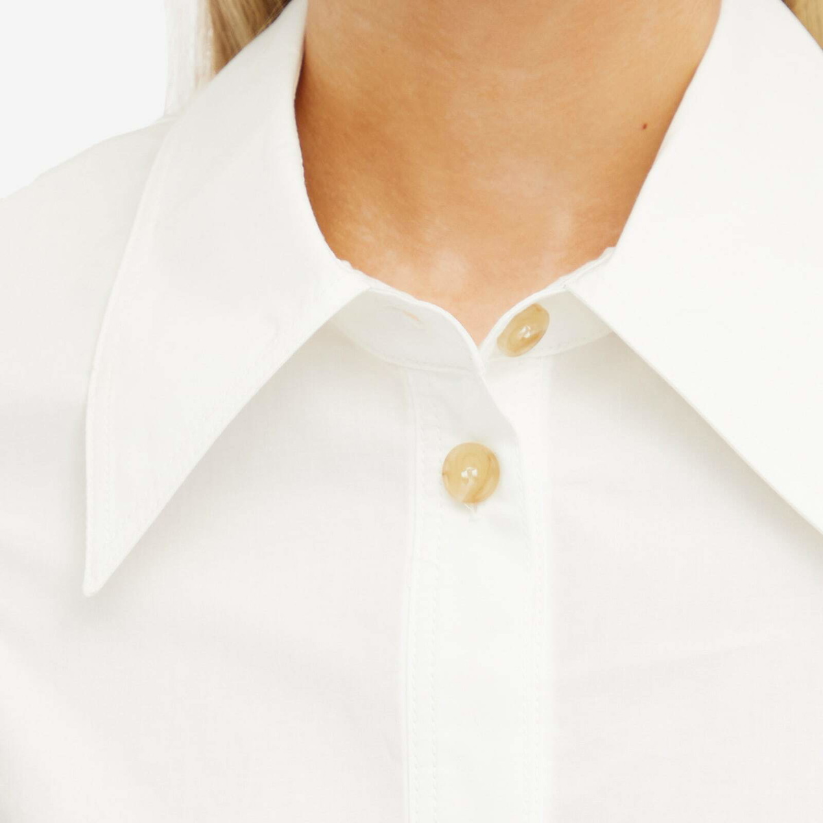 Low Classic Women's Armhole Stitch Shirt in White