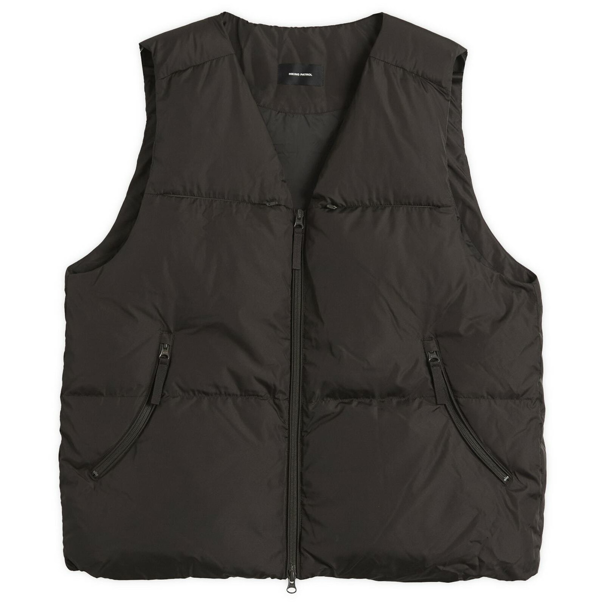 Hiking Patrol Men's Element Down Vest in Charcoal Black