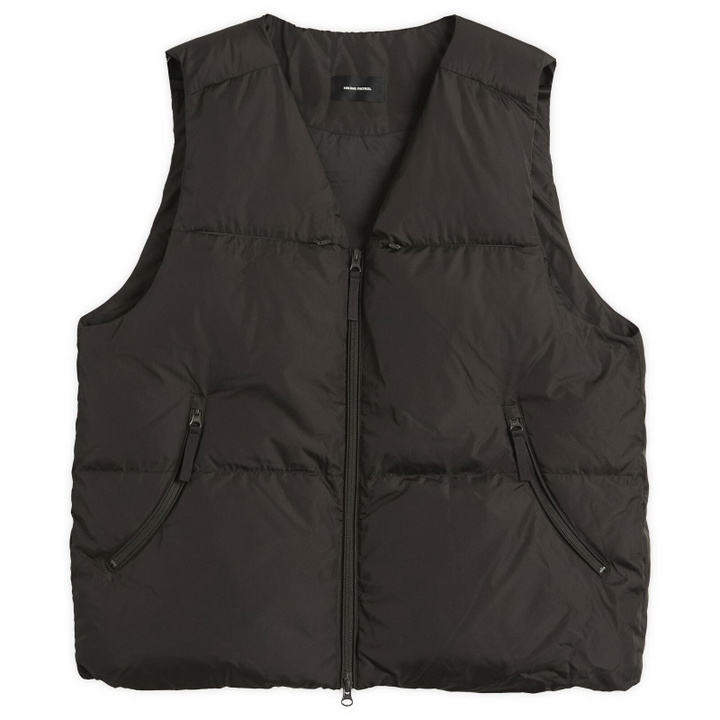 Photo: Hiking Patrol Men's Element Down Vest in Charcoal Black