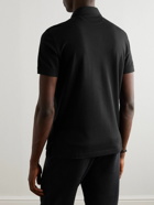 TOM FORD - Cotton and Silk-Blend Piqué Polo Shirt - Black