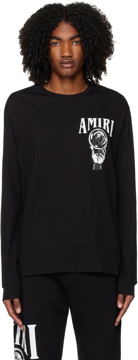 AMIRI Black Crystal Ball Long Sleeve T-Shirt Amiri