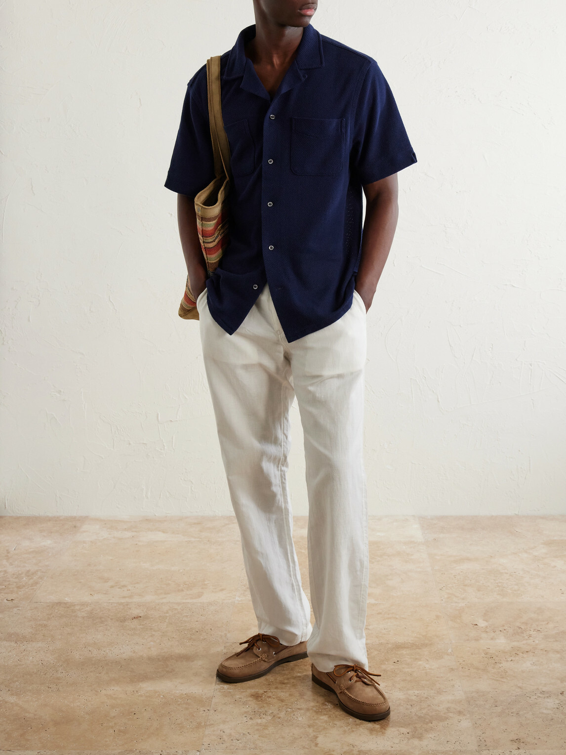 Polo Ralph Lauren - Pointelle Cotton-Knitted Polo Shirt - Blue