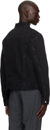 Calvin Klein Black Faded Denim Jacket