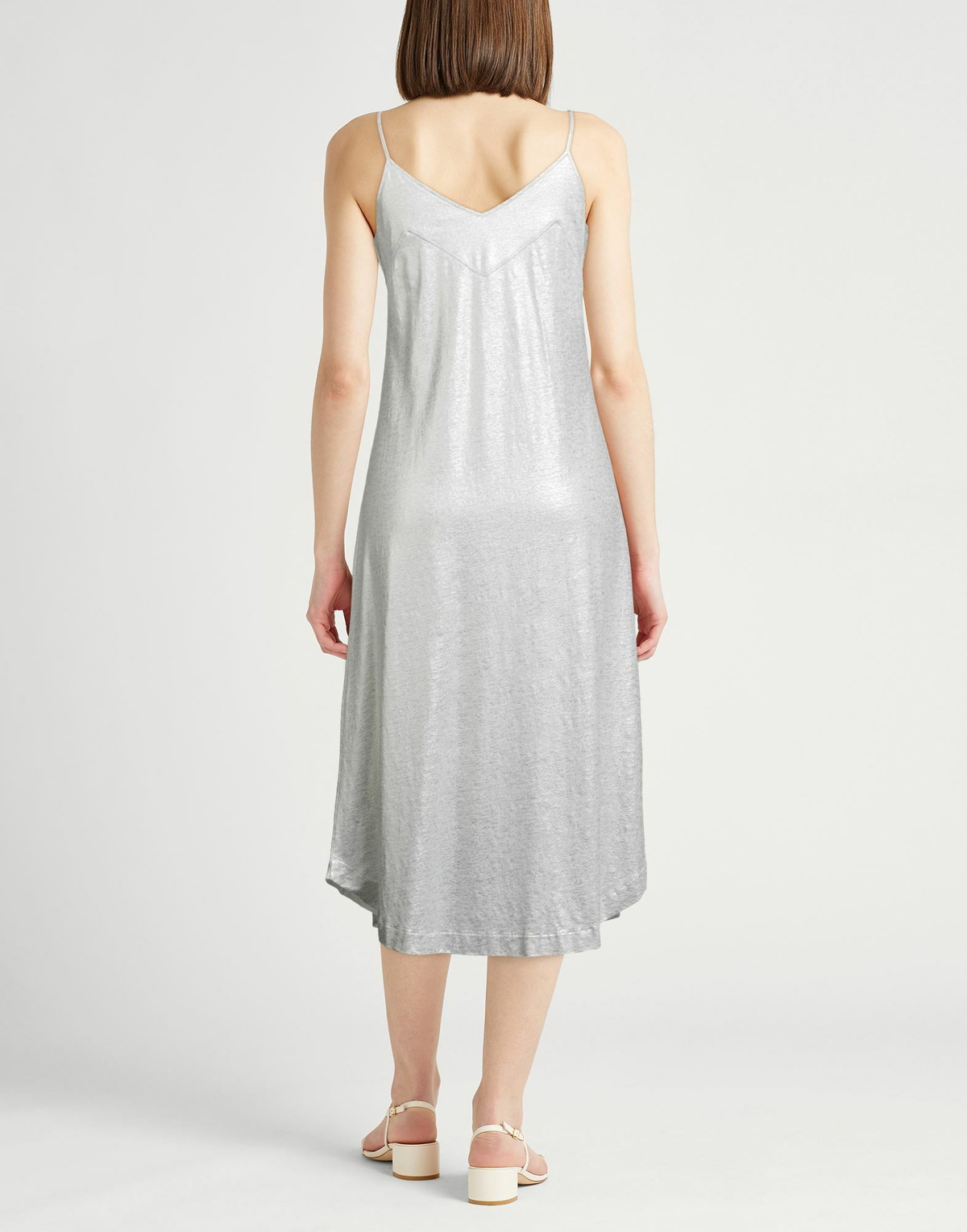Majestic Filatures Womens Midi dress Light in Grey