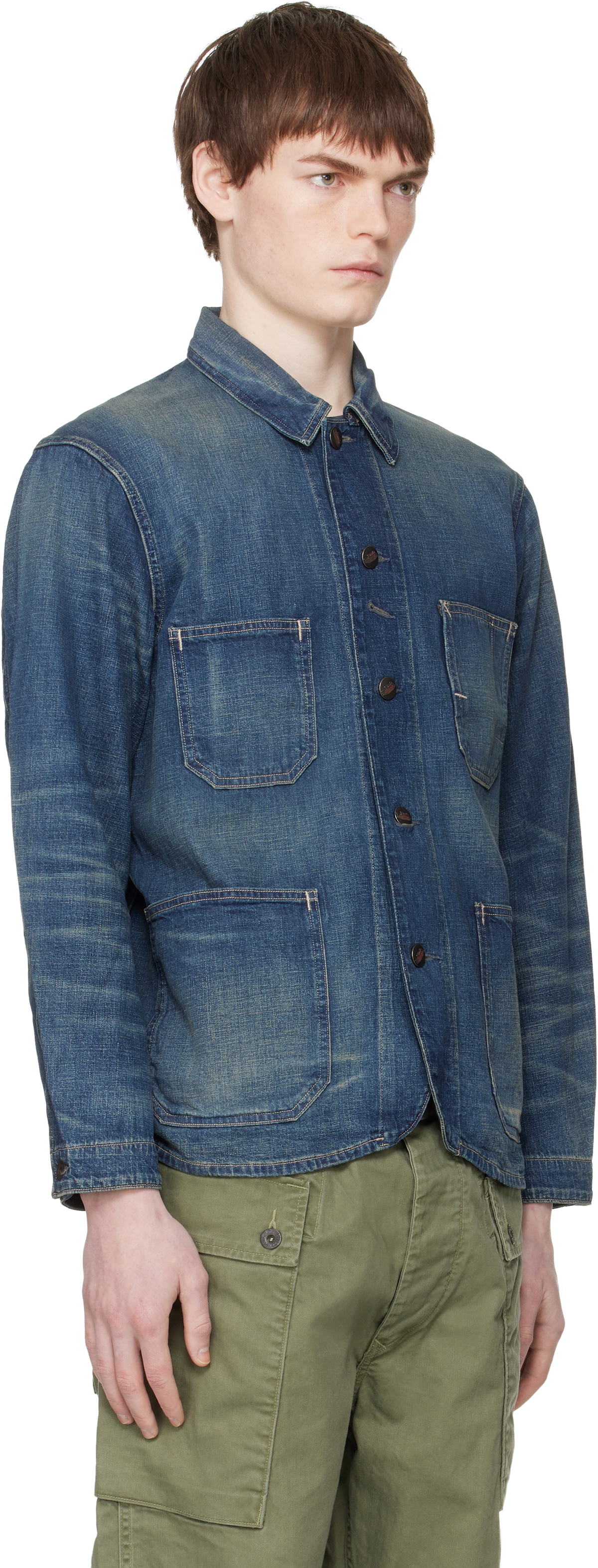 RRL Blue Torrington Engineer Denim Jacket