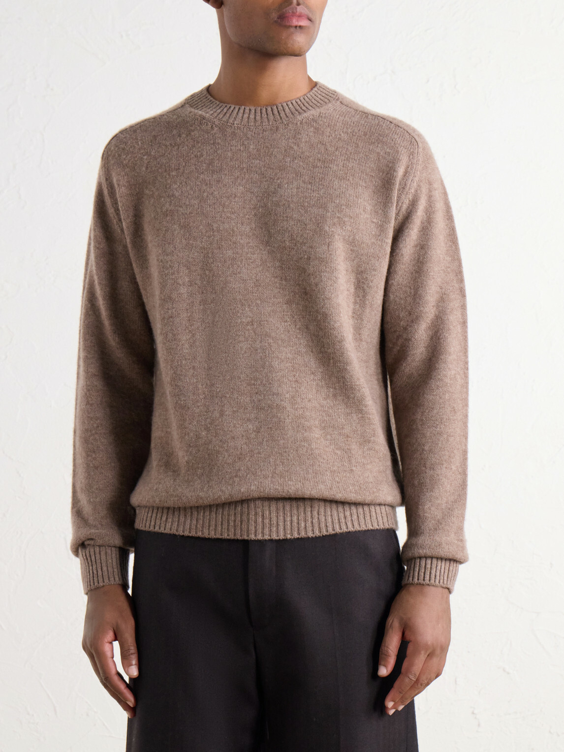 Boglioli - Virgin Wool and Cashmere-Blend Sweater - Brown