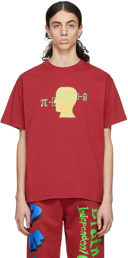 Photo: Brain Dead Red Low Battery T-Shirt