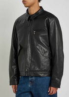 Nudie Jeans Leather Biker Jacket Black