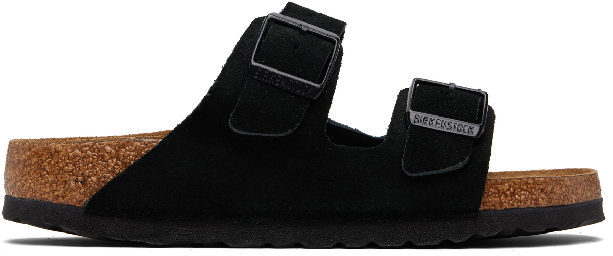 Birkenstock Black Narrow Arizona Soft Footbed Sandals
