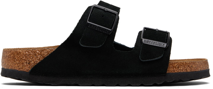 Photo: Birkenstock Black Narrow Arizona Soft Footbed Sandals