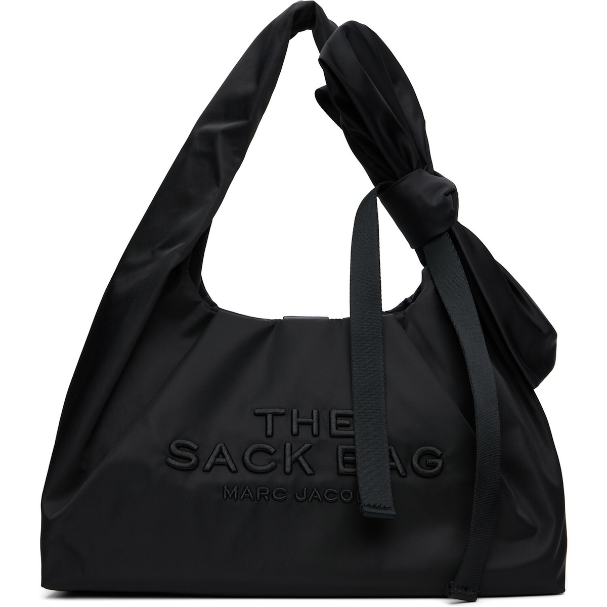Marc Jacobs Black 'The Bow Nylon Sack' Tote