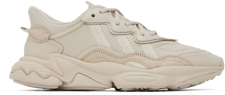 Photo: adidas Originals Beige Ozweego Sneakers