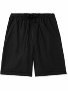 CDLP - Straight-Leg Lyocell Pyjama Shorts - Black