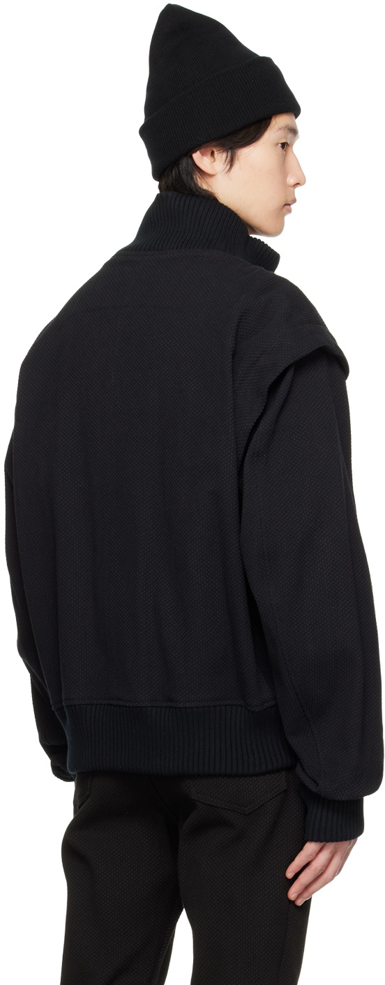 KOZABURO Black Bon Var Bomber Jacket