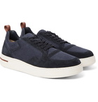 Loro Piana - Newport Walk Suede and Denim Sneakers - Blue