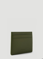 Debossed Logo Cardholder in Green