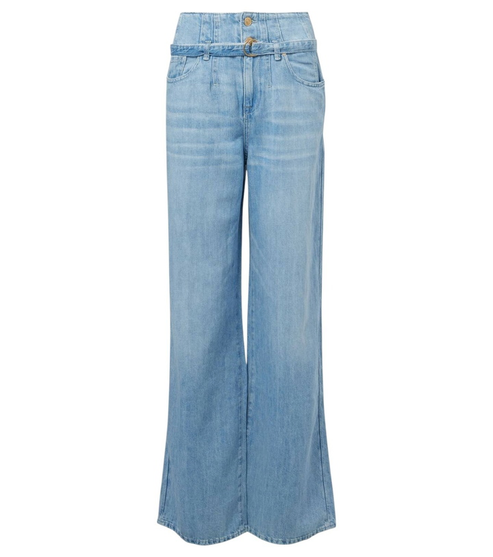 Photo: 7 For All Mankind Phoenix belted high-rise wide-leg jeans