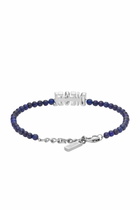 Diesel Blue Agate Beaded Bracelet - Bracelets - Unisex - Blue
