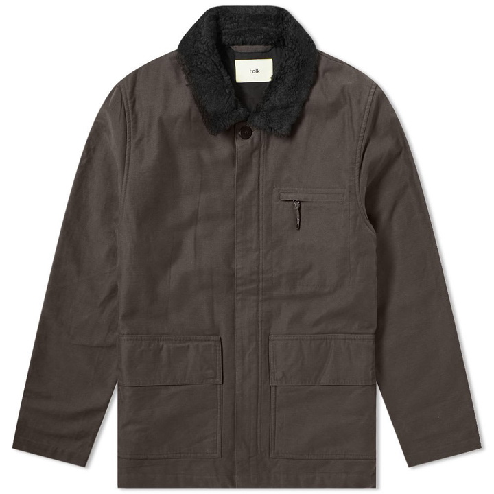 Photo: Folk Alber Shearling Collar Jacket