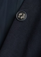 Boss Levaio Quilted Cotton and Shell Bomber Jacket Navy
