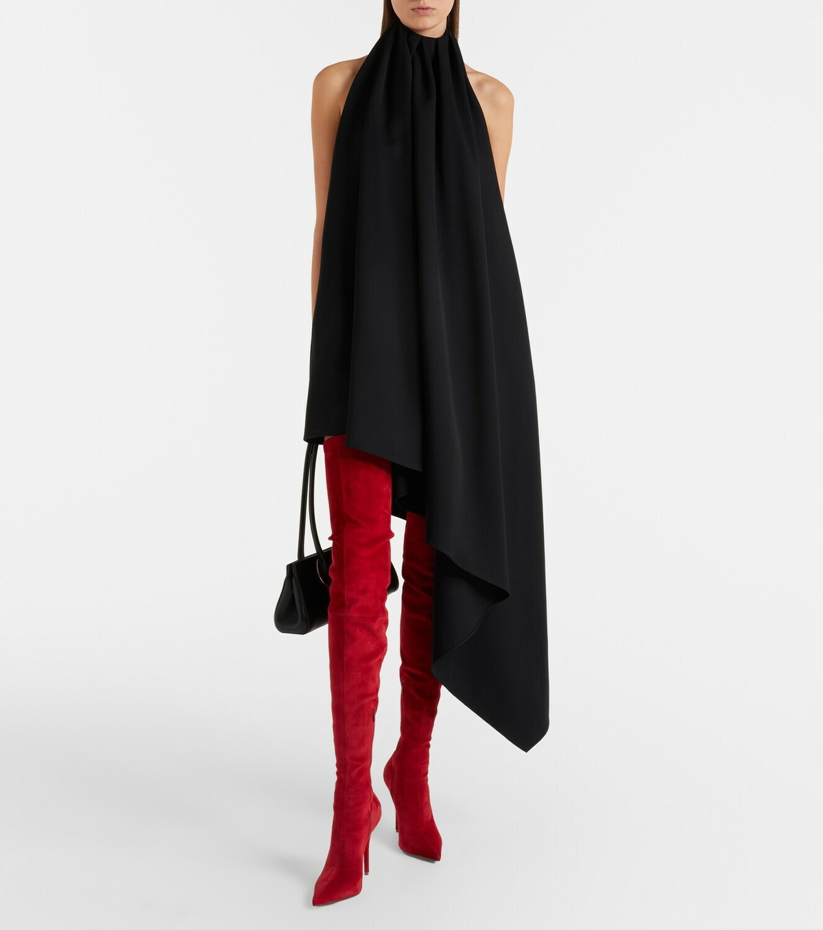 Christian Louboutin Miss Z 100 suede over-the-knee boots
